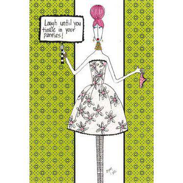 Pictura Laugh Until Birthday Card Dolly Mamas featuring colorful illustrations and playful design for special occasions