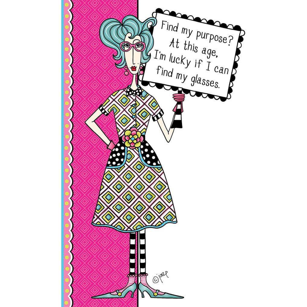 Pictura My Purpose birthday card featuring a cheerful Dolly Mamas design, perfect for celebrating special occasions.