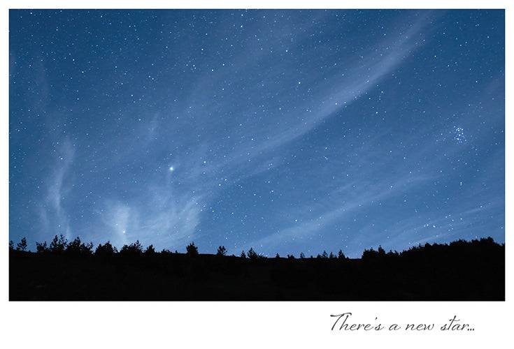 Pictura "There's A New Star" sympathy card featuring a heartfelt design, part of the Everyday Cards collection.