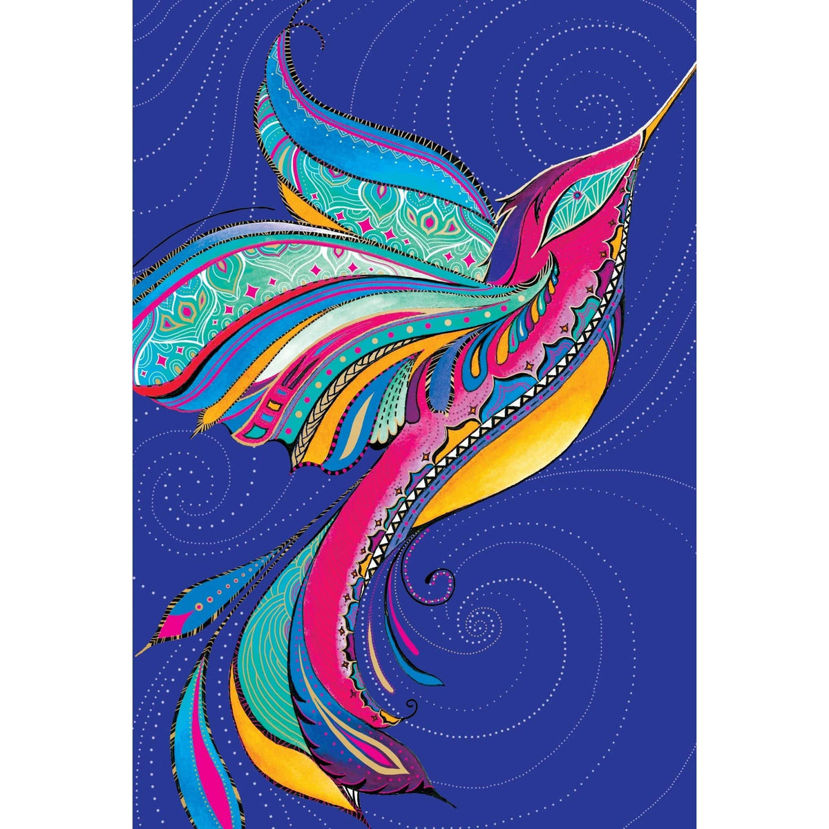 Hummingbird Birthday greeting card from Pictura's everyday card collection featuring a colorful hummingbird illustration.