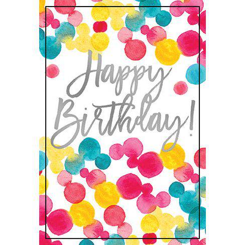 Colorful Bubbly Birthdays birthday card by Pictura featuring cheerful birthday message and playful design for everyday celebrations.