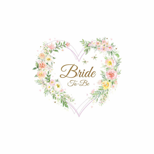 Pictura Garden Heart wedding shower card featuring floral and heart design, ideal for celebrating upcoming wedding occasions.