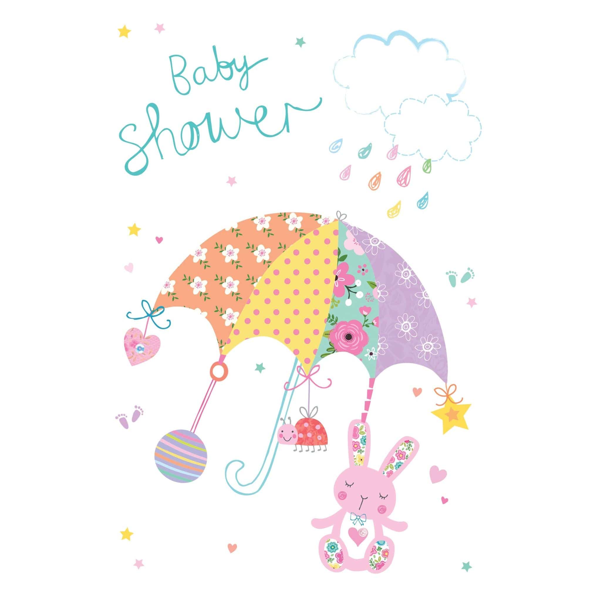 Love-themed baby shower card from Pictura's everyday cards bundle, featuring adorable design and heartfelt message.