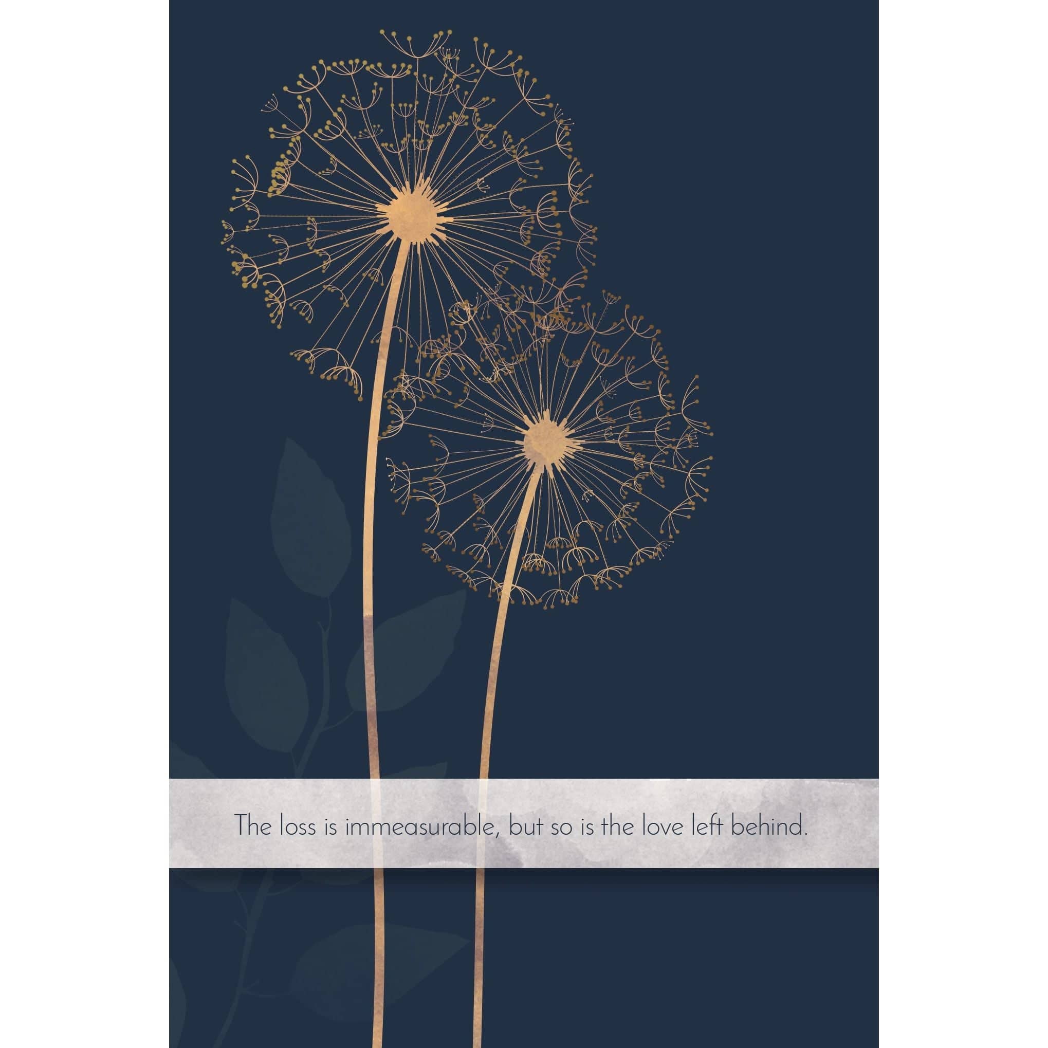 Pictura Allium Flower sympathy card for loss of husband, featuring elegant floral design on an everyday card.