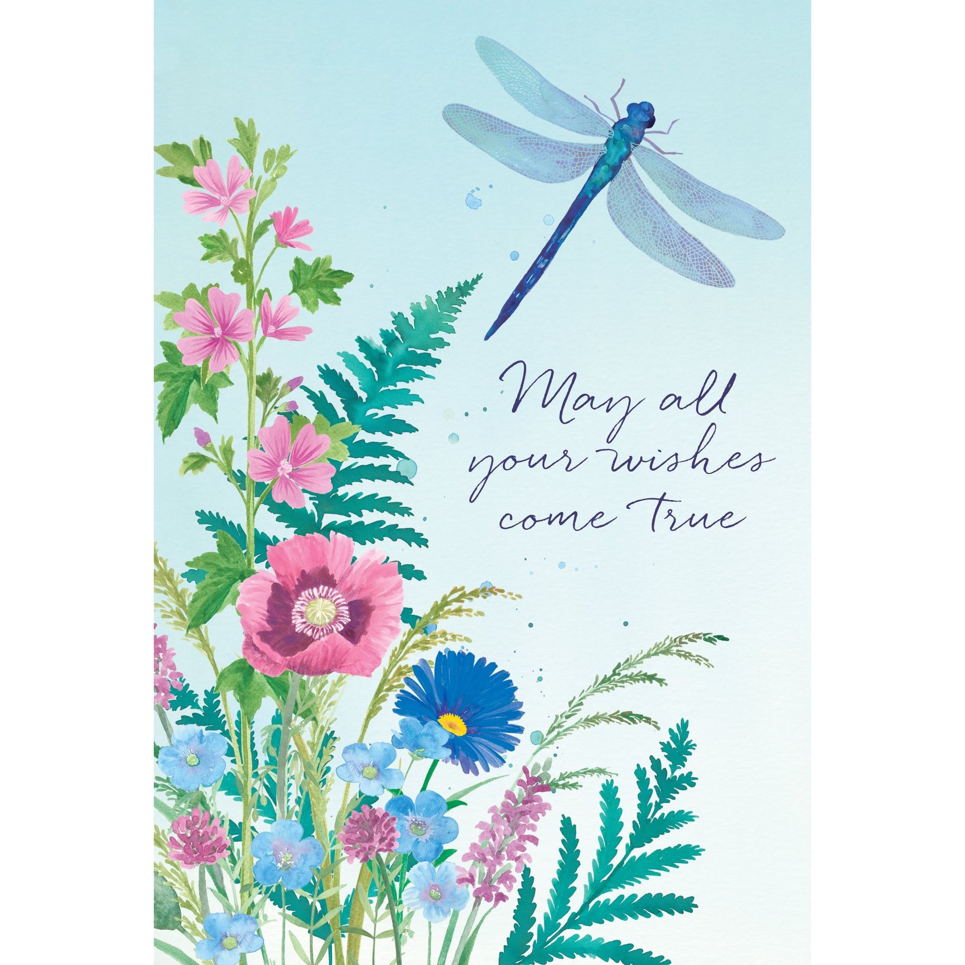 Dragonfly Ferns Birthday Card - Cardmore