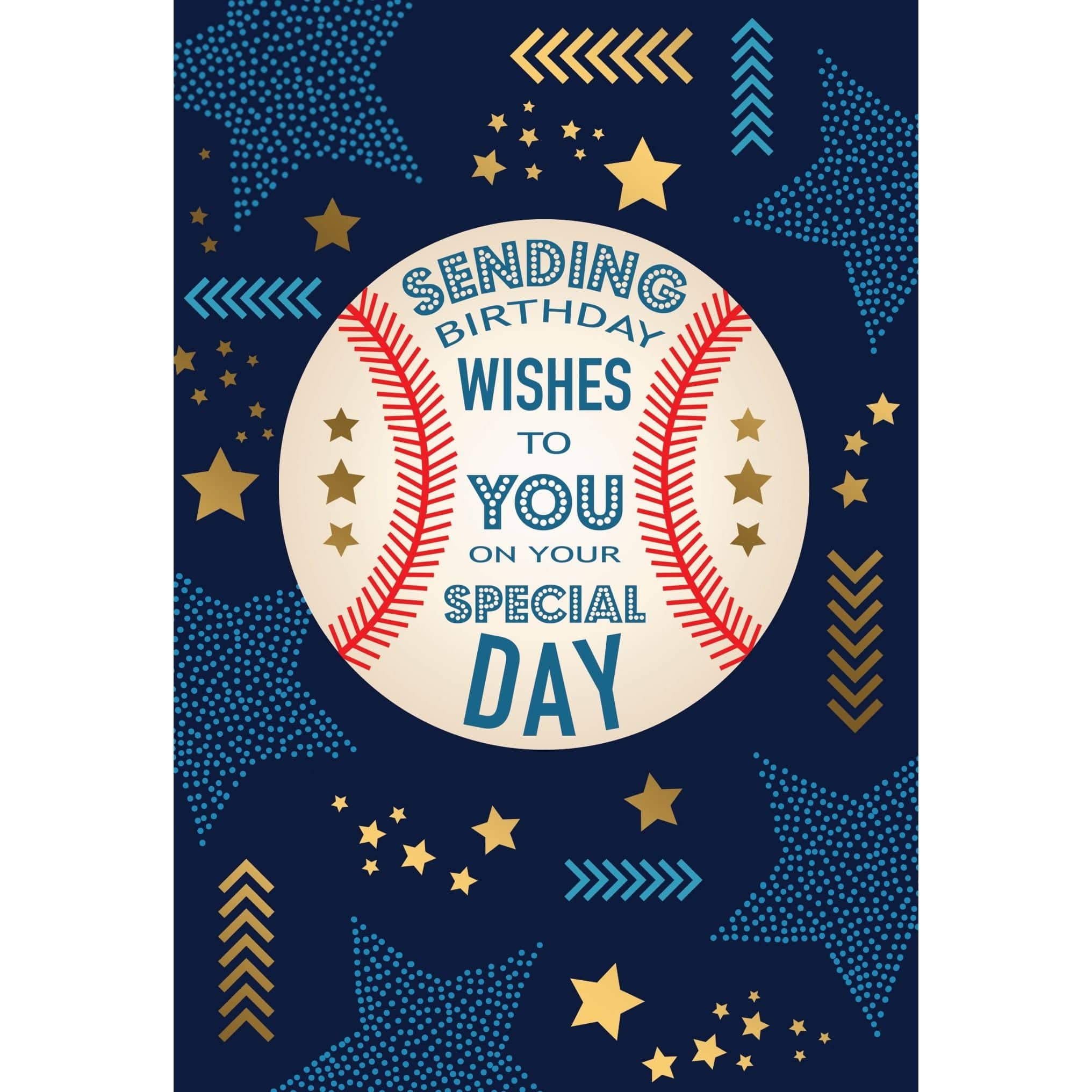 Pictura Baseball Stars birthday card featuring colorful baseball-themed design for everyday greeting occasions.