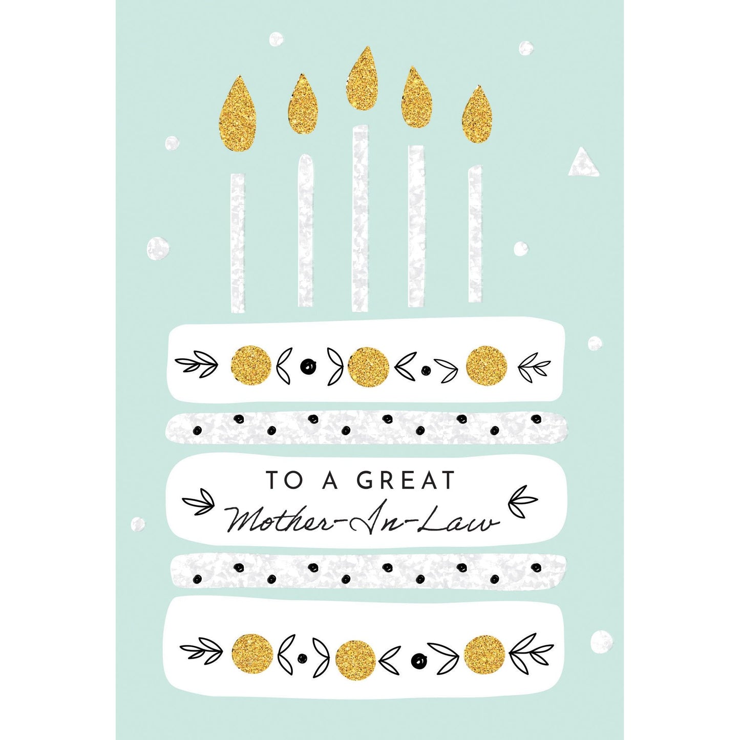 Cake With Candles Birthday Card Mother In Law - Cardmore