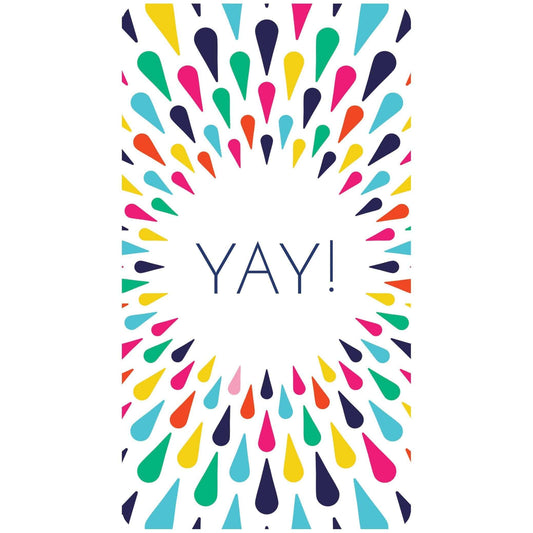 Color Burst Congratulations money holder card from Pictura with vibrant colors and festive design for celebrating special occasions.