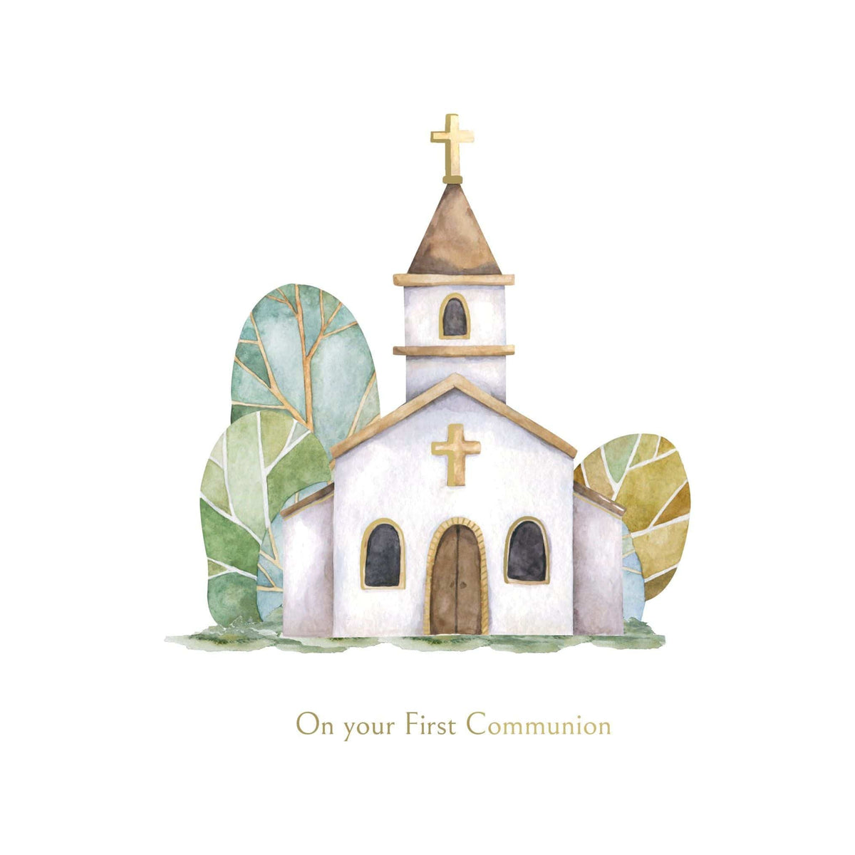 Pictura church communion card from the Everyday Cards collection, featuring religious symbols and elegant design.