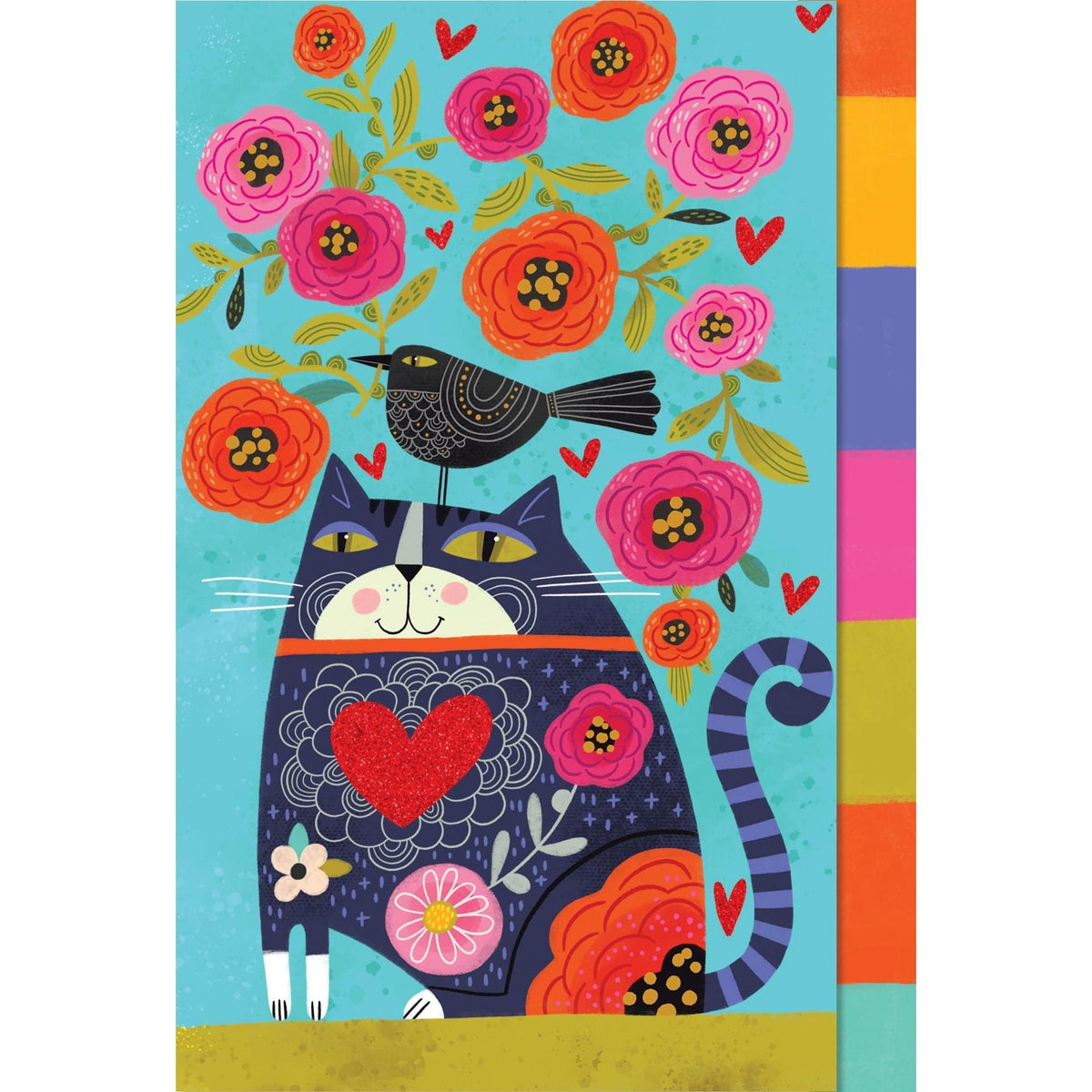 Pictura Welcome Friends Kitty birthday card featuring cute cat illustrations, perfect for celebrating friends' birthdays.