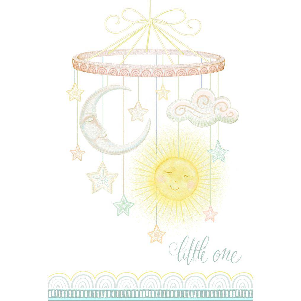 Pictura Little One Mobile Baby Card from the Everyday Cards collection, featuring colorful, playful design for infants.