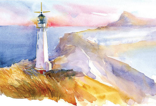Pictura Coastal Lighthouse birthday card featuring a scenic lighthouse illustration on an everyday greeting card.