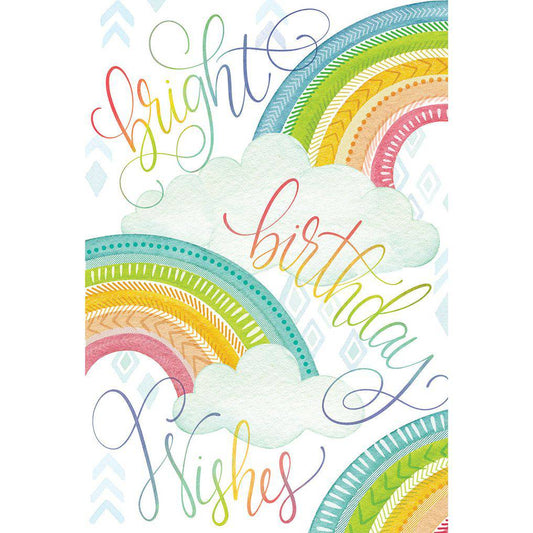 Bright Birthday Wishes birthday card by Pictura featuring colorful birthday messages on a cheerful greeting card.