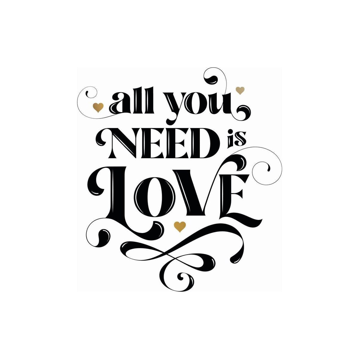 From Me To You Pictura birthday card with "All You Need Is Love" message, featuring colorful love-themed illustration.