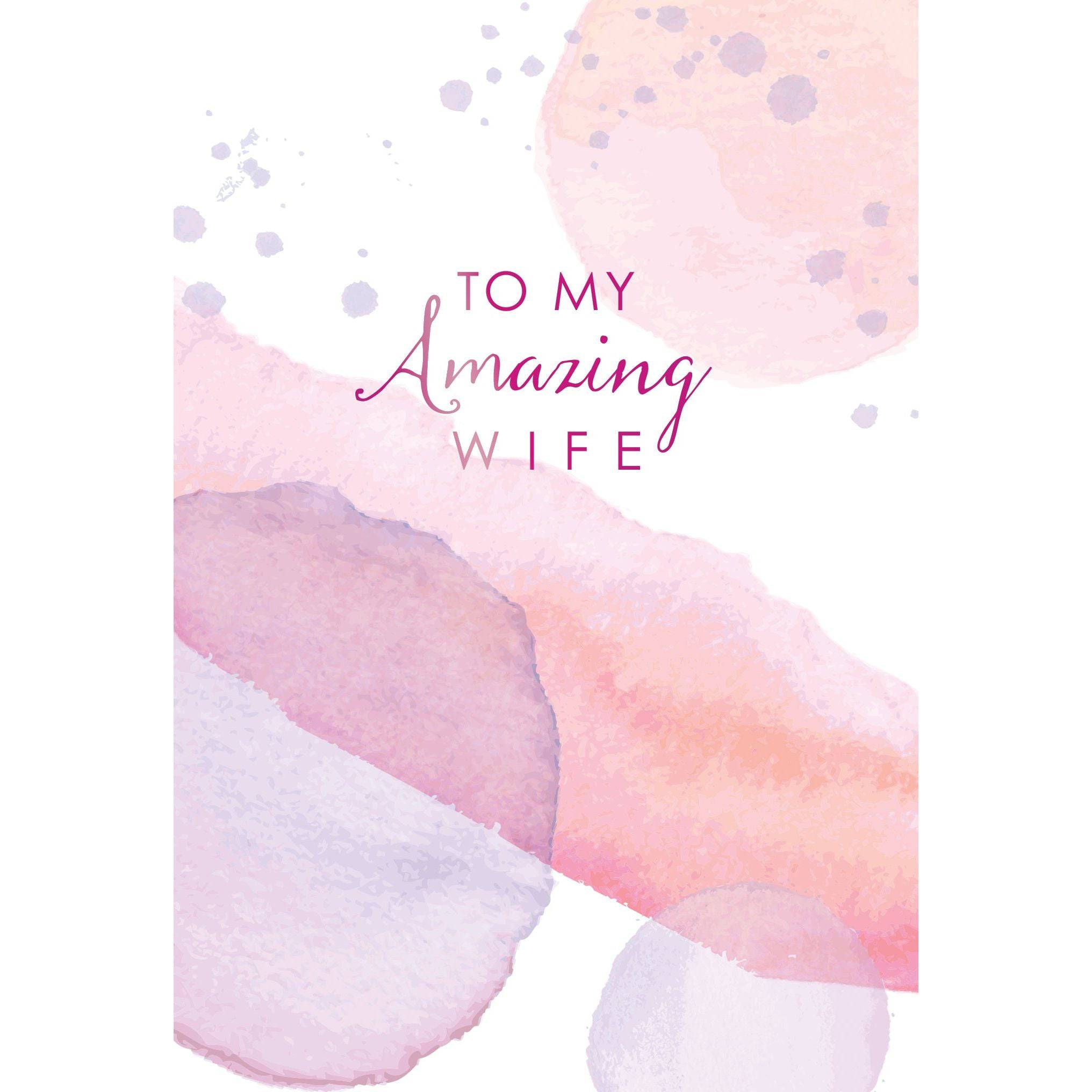 Watercolor Dots Mother's Day Card for wife by Pictura, featuring colorful dot designs on a greeting card.