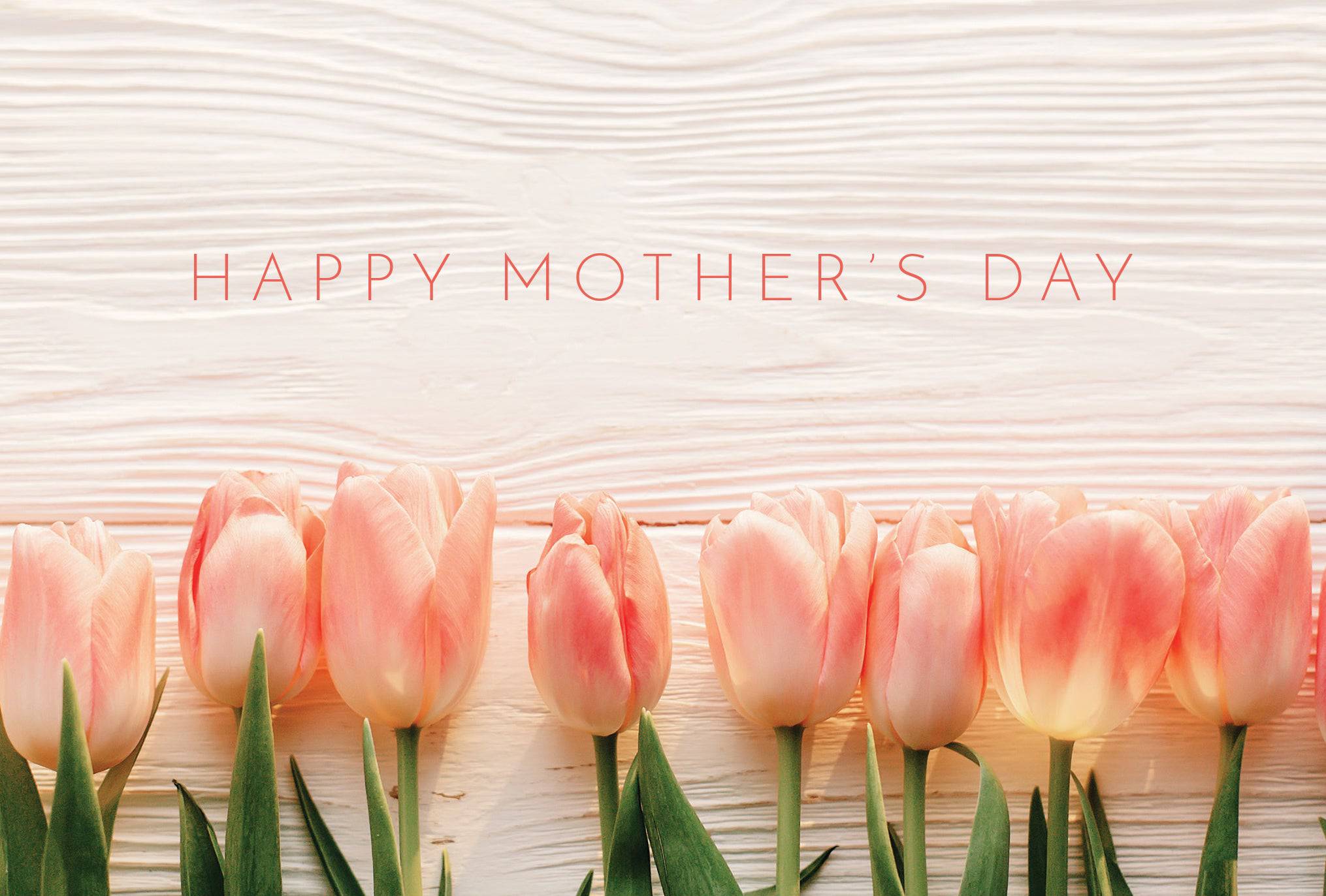 Pictura Mother’s Day card featuring colorful tulips with a heartfelt message for Mother's Day celebrations.