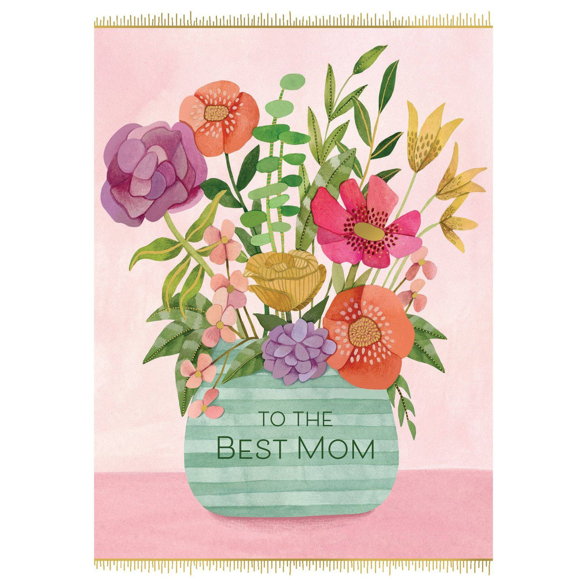 Pictura Mom Vase Mother's Day Card featuring a floral design and heartfelt message for Mother's Day celebration.