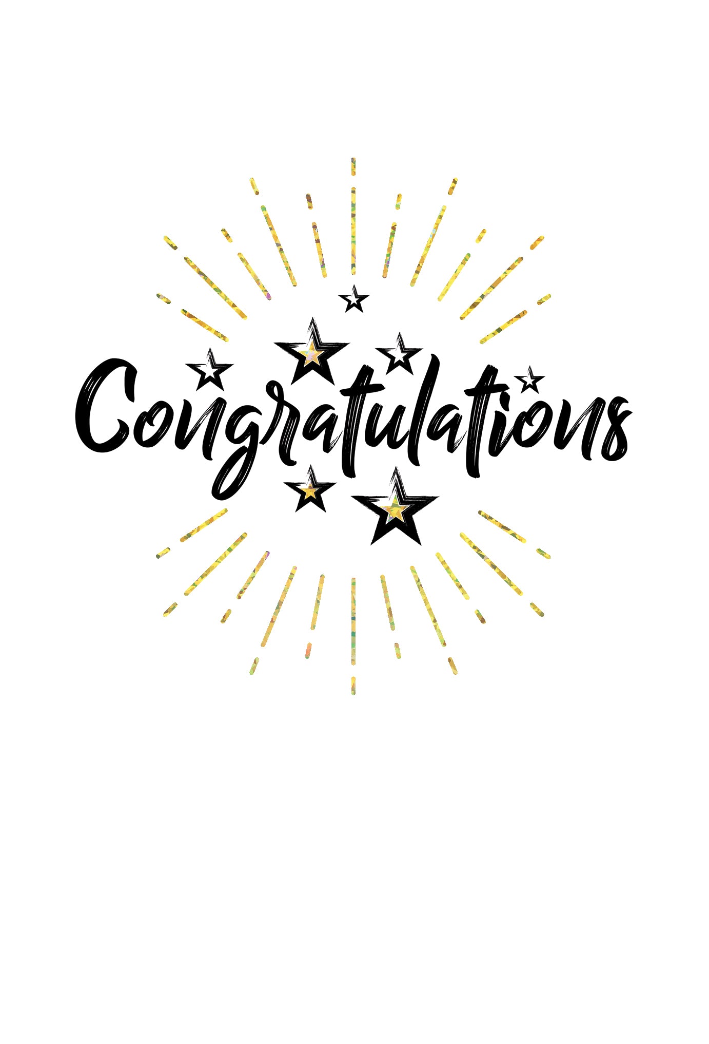 Starburst Congratulations Graduation Card - Cardmore