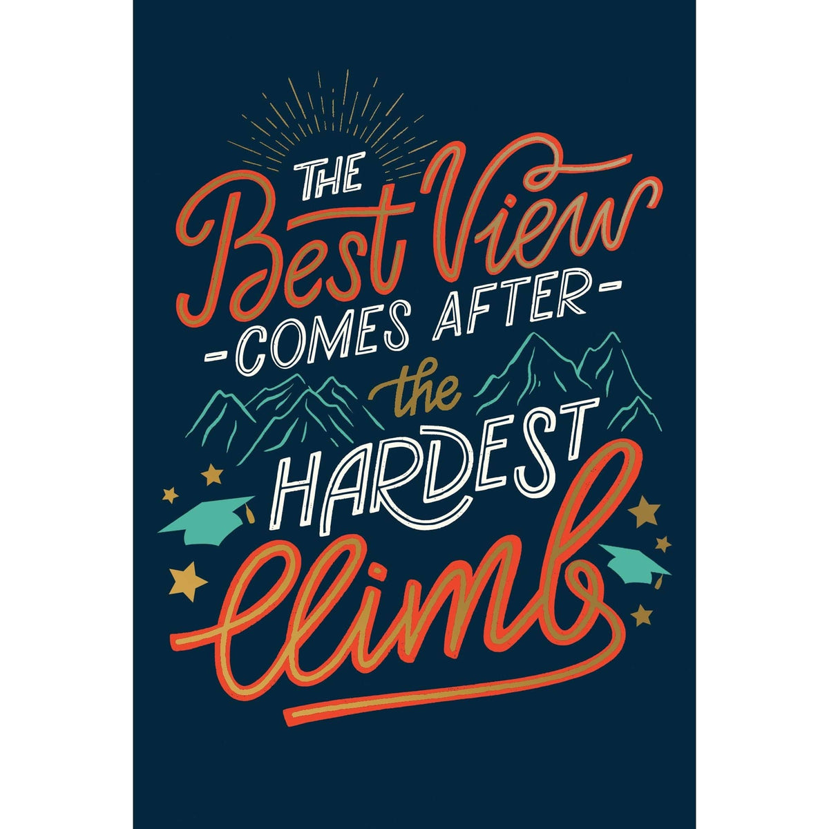Pictura Best View Graduation Card featuring a celebratory design for graduates, with vibrant colors and congratulatory message