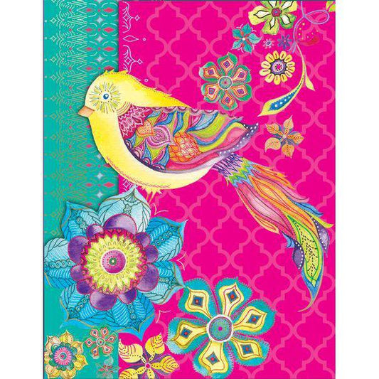 Pictura Purse Pad - Bird Perch with soft, cushioned surface and colorful bird design, ideal for protecting handbags and adding a playful touch.