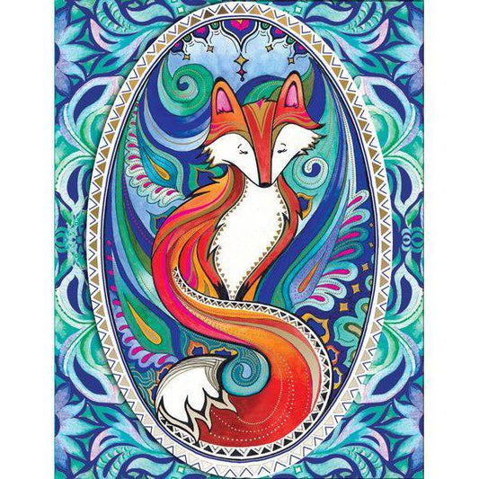 Pictura Purse Pad featuring a cute fox design, soft cushioning for handbag comfort, with a vibrant fox illustration on the front.