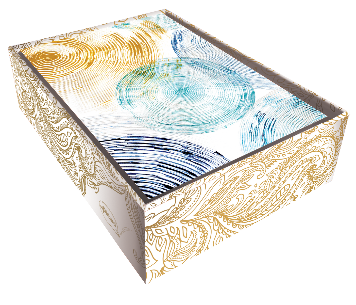 Circle Blues Blank Boxed Notes - Cardmore