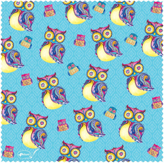 Pictura Owl Smart Cloth displaying a sleek, high-tech fabric with intricate patterns, designed for modern smart clothing applications.