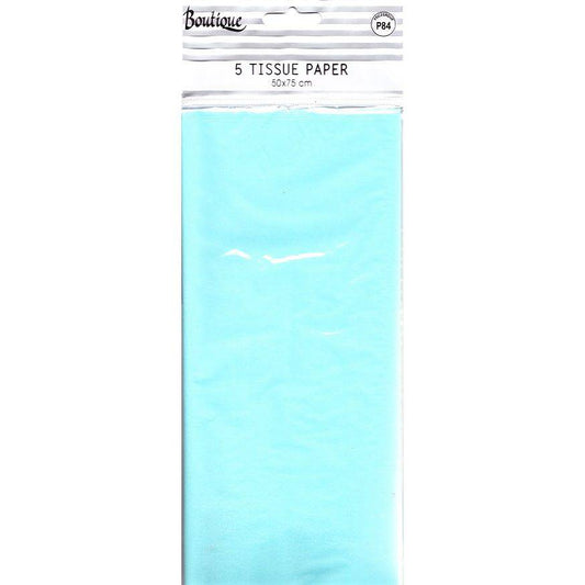 Light blue AB PICTURA tissue paper sheet, soft and lightweight, suitable for gift wrapping and craft projects.