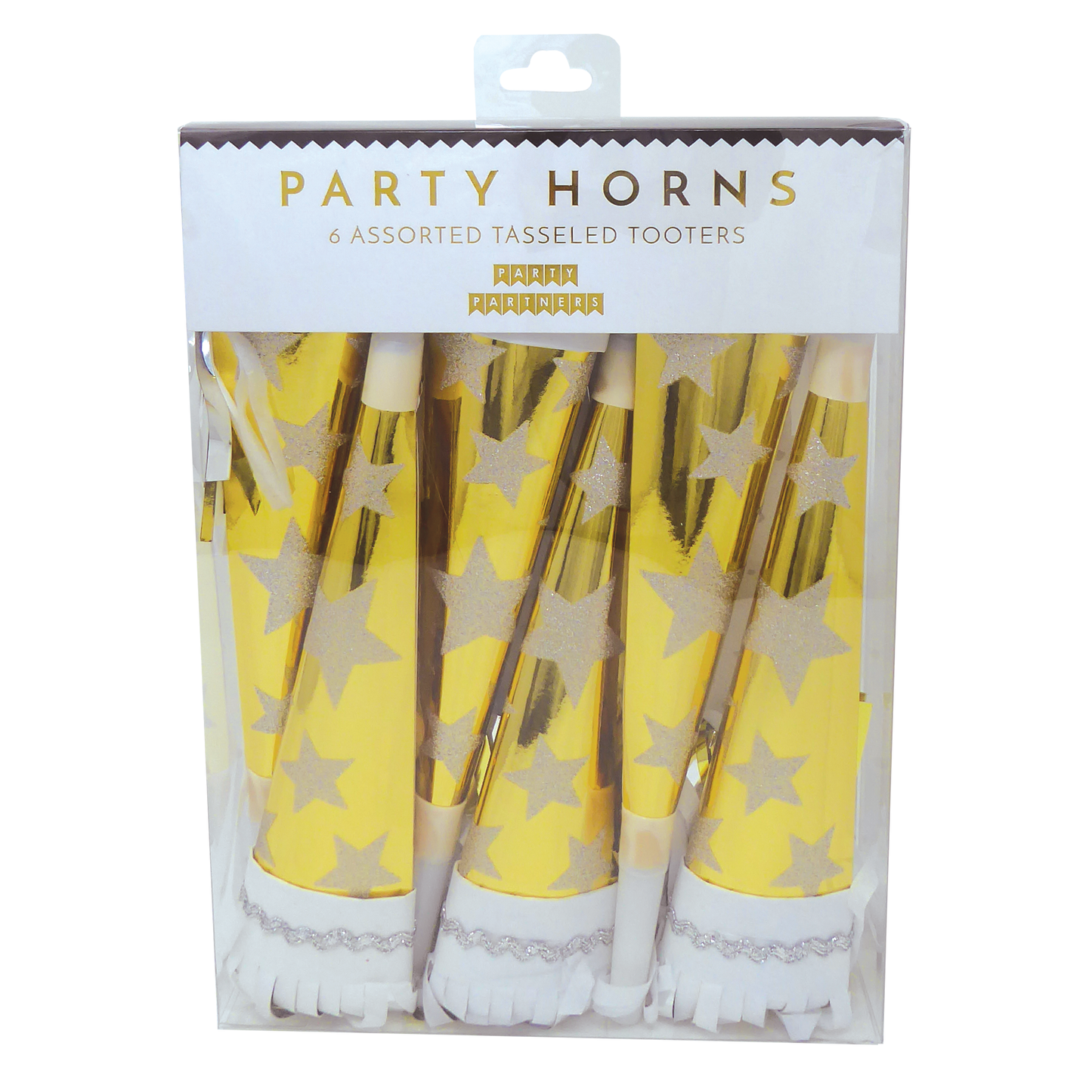 Gold With Stars Party Horns Party Partners - Cardmore