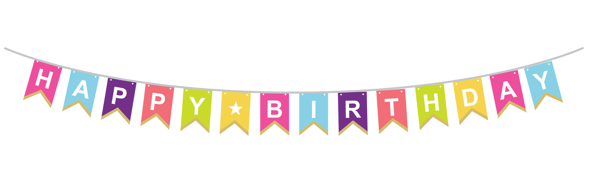 Bold and Bright Birthday Banner Party Partners - Cardmore