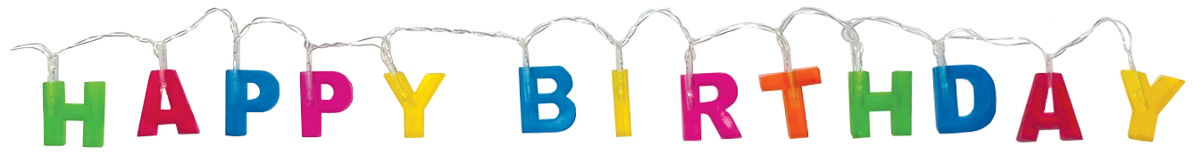 Happy Birthday LED Banner Party Partners - Cardmore