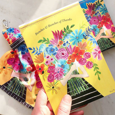 Pictura Bunches & Bunches Thank You Card from the Everyday Cards collection, featuring a cheerful floral design and heartfelt message.