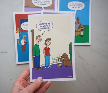 Funny Doodle Birthday Card by Pictura, featuring playful illustrations for everyday greeting card occasions.