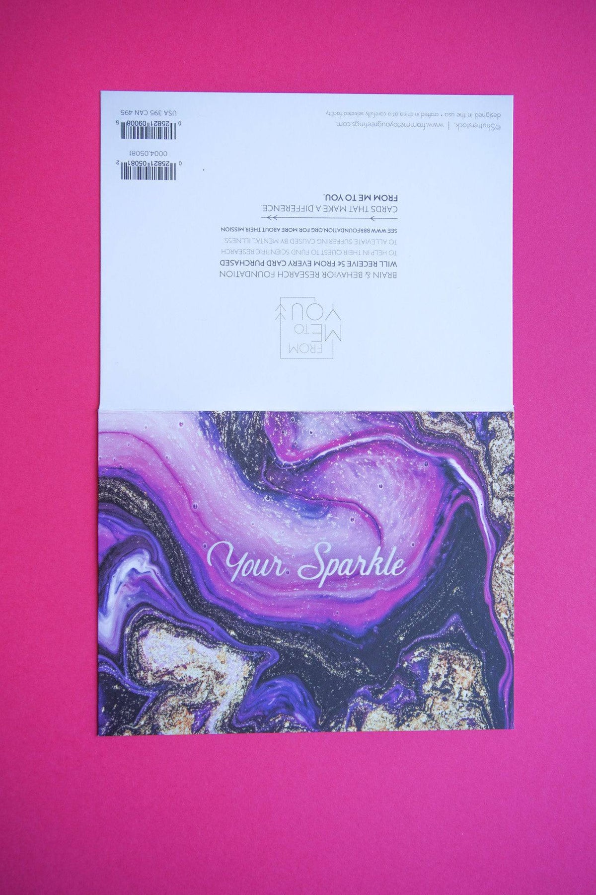 Pictura "Your Sparkle Birthday Card" from me to you featuring a colorful, festive design with sparkling accents.