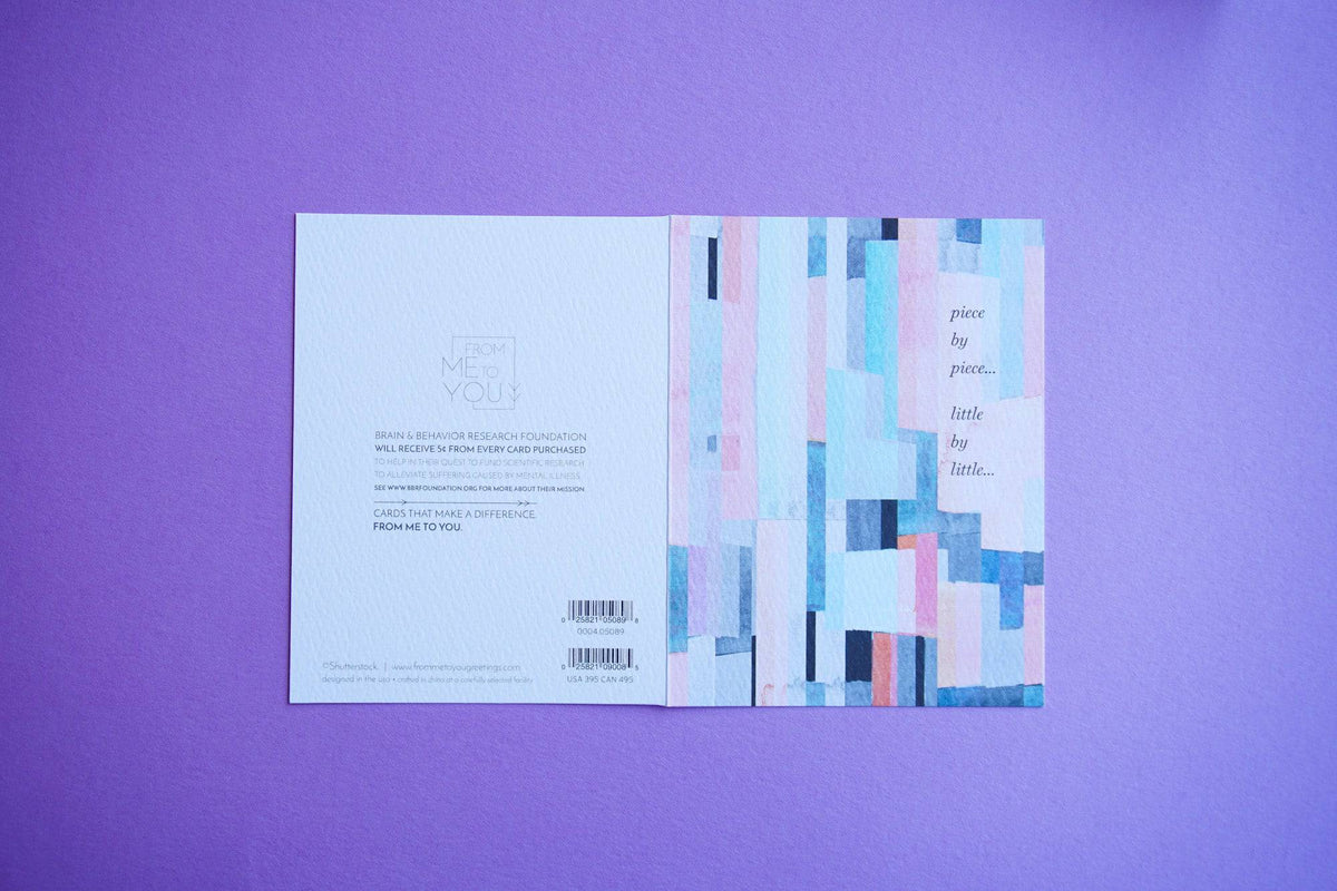 From Me To You Get Well greeting card by Pictura featuring colorful floral design and heartfelt message.