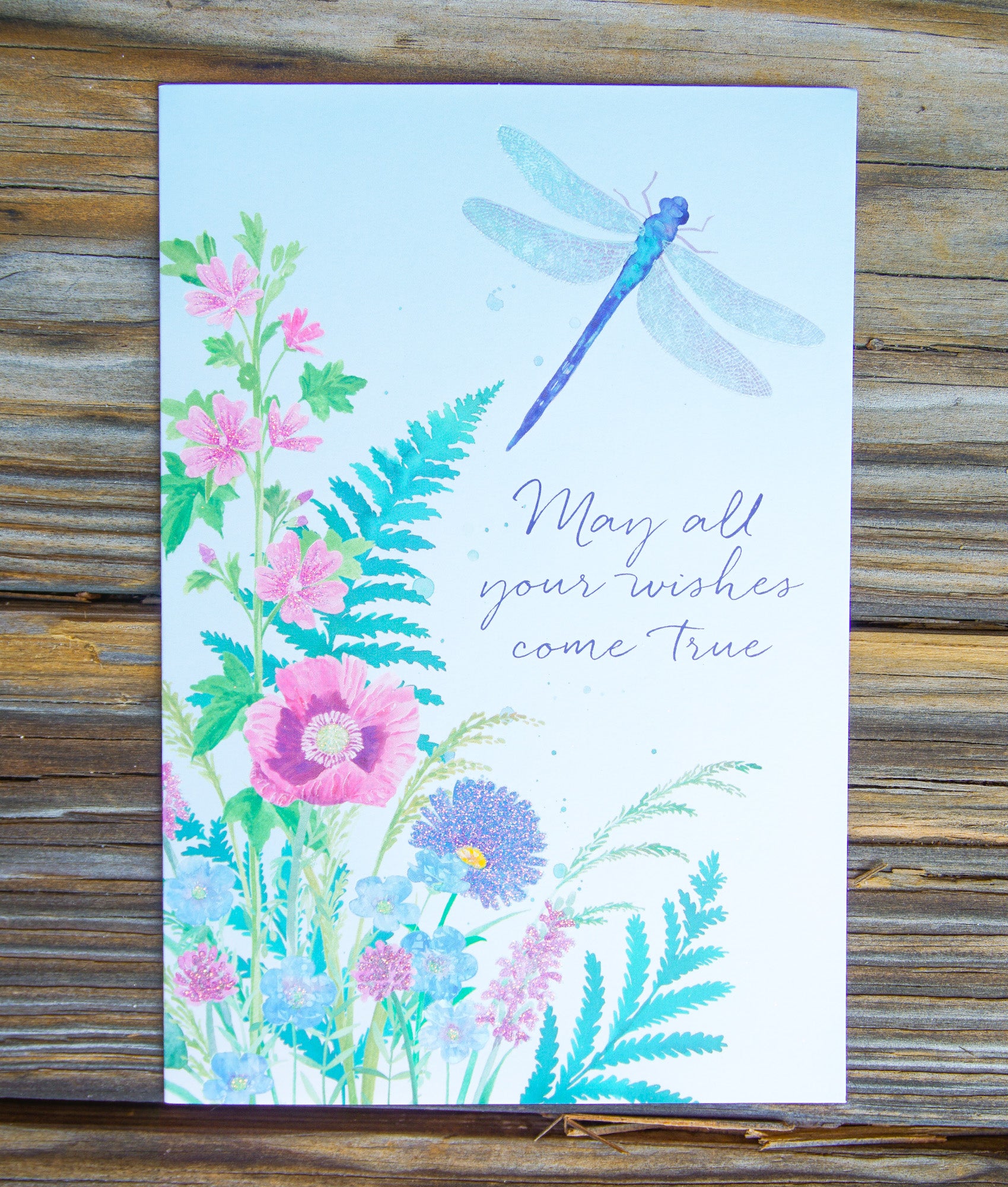 Dragonfly Ferns Birthday Card - Cardmore