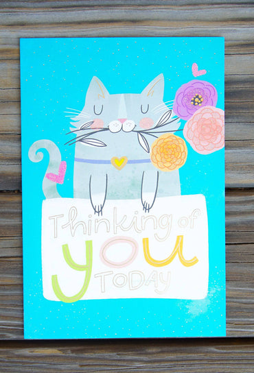 Pictura Thinking Of You Kitten greeting card from the Everyday Cards collection featuring a cute kitten design.