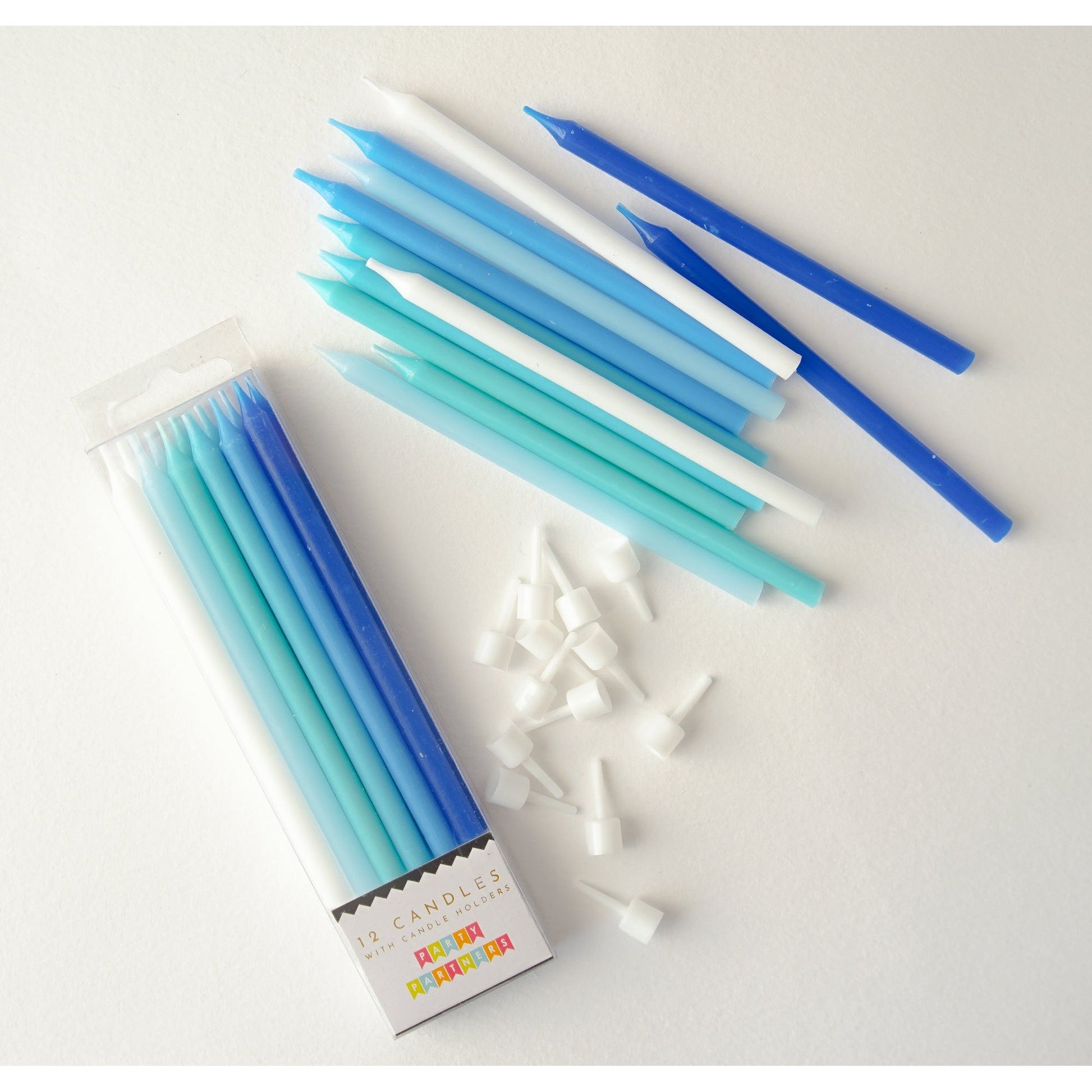 Blue 12 Candle Set Party Partners - Cardmore