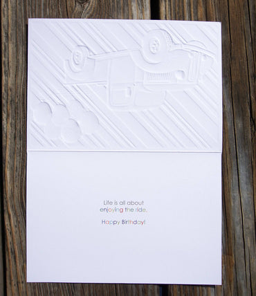Blue truck birthday card from Pictura, featuring a charming truck design, perfect for celebrating birthdays on everyday card.