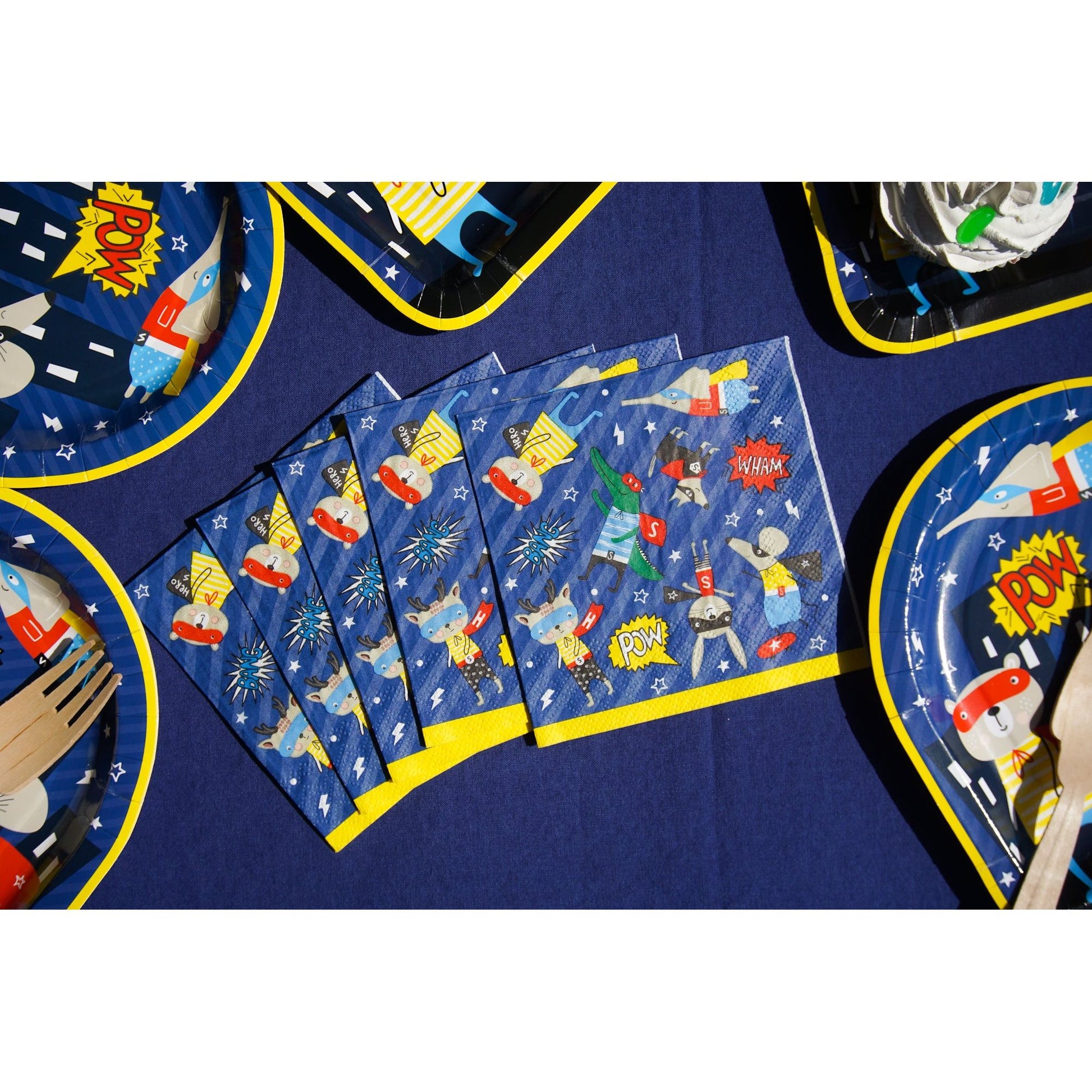 Super Heroes Cocktail Napkins Party Partners - Cardmore