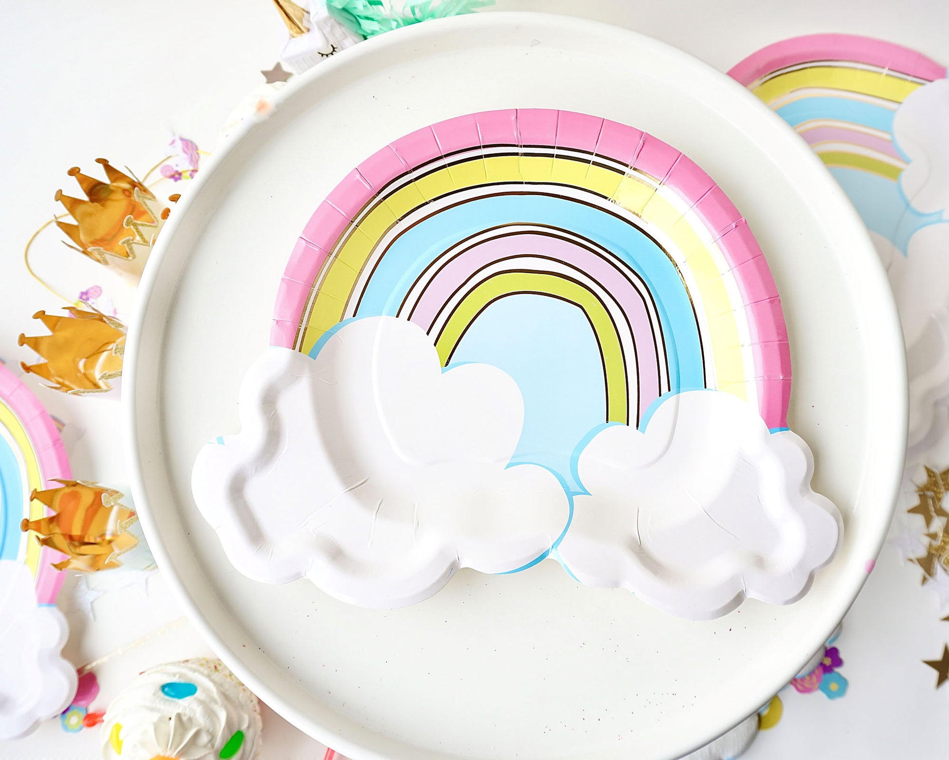 Rainbow Dessert Plates Party Partners - Cardmore