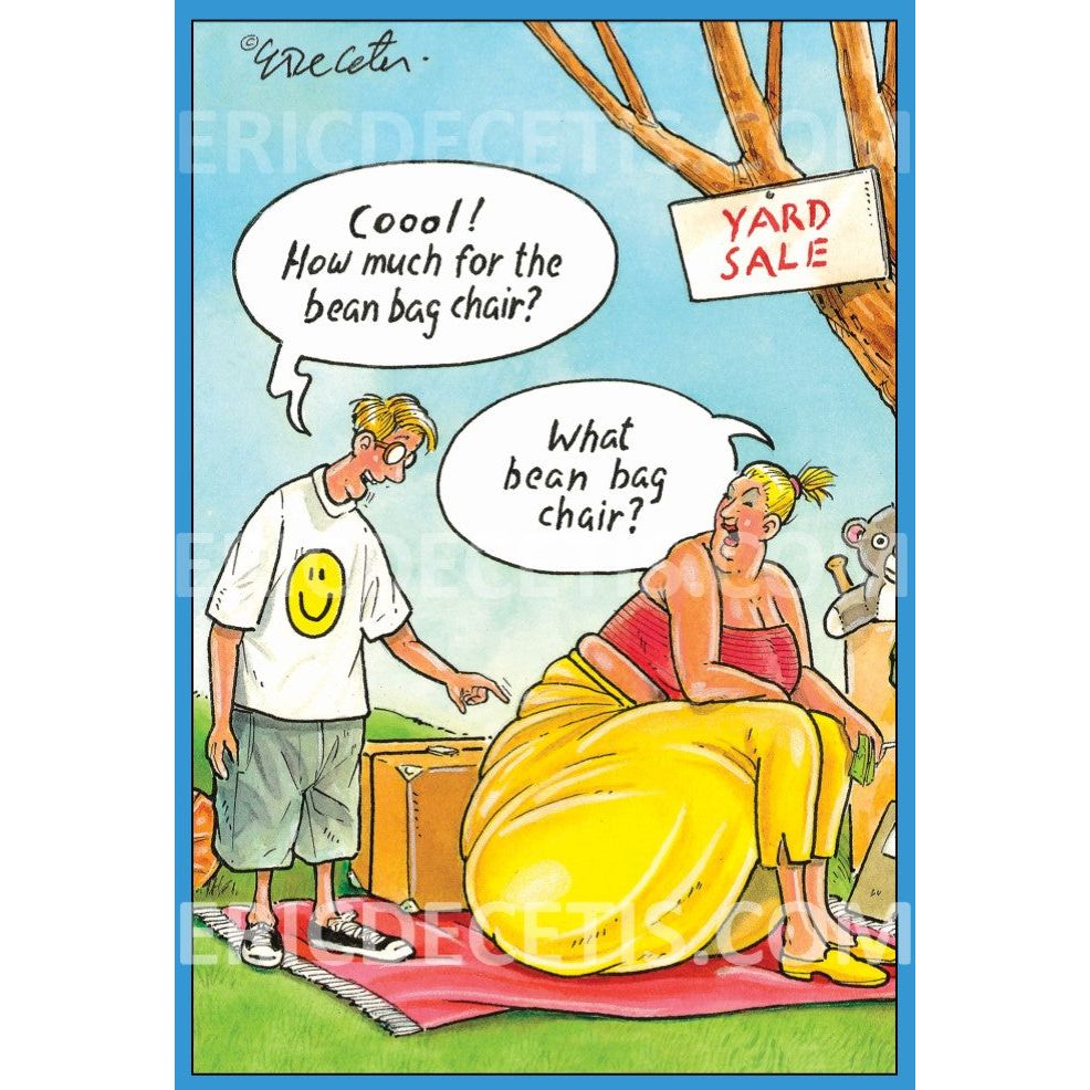 Bean Bag Chair Birthday Card Eric Decetis 30449 - Cardmore