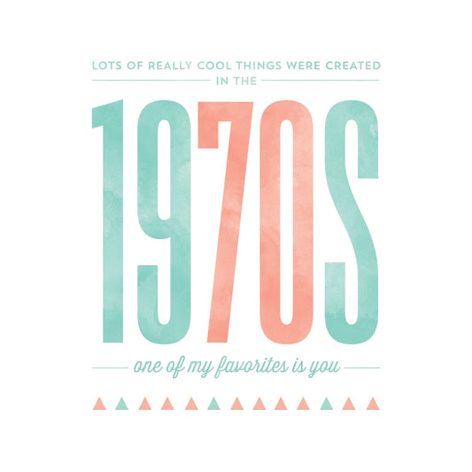 Pictura 1970s From Me To You birthday greeting card with colorful retro design and handwritten message.