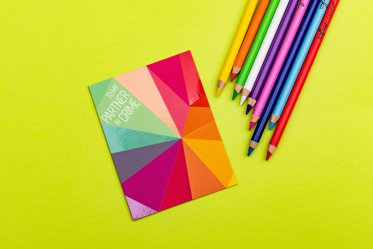 Pictura Partner In Crime birthday card from Me To You with playful design and colorful illustrations.