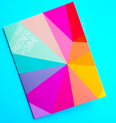 Pictura Partner In Crime birthday card from Me To You with playful design and colorful illustrations.