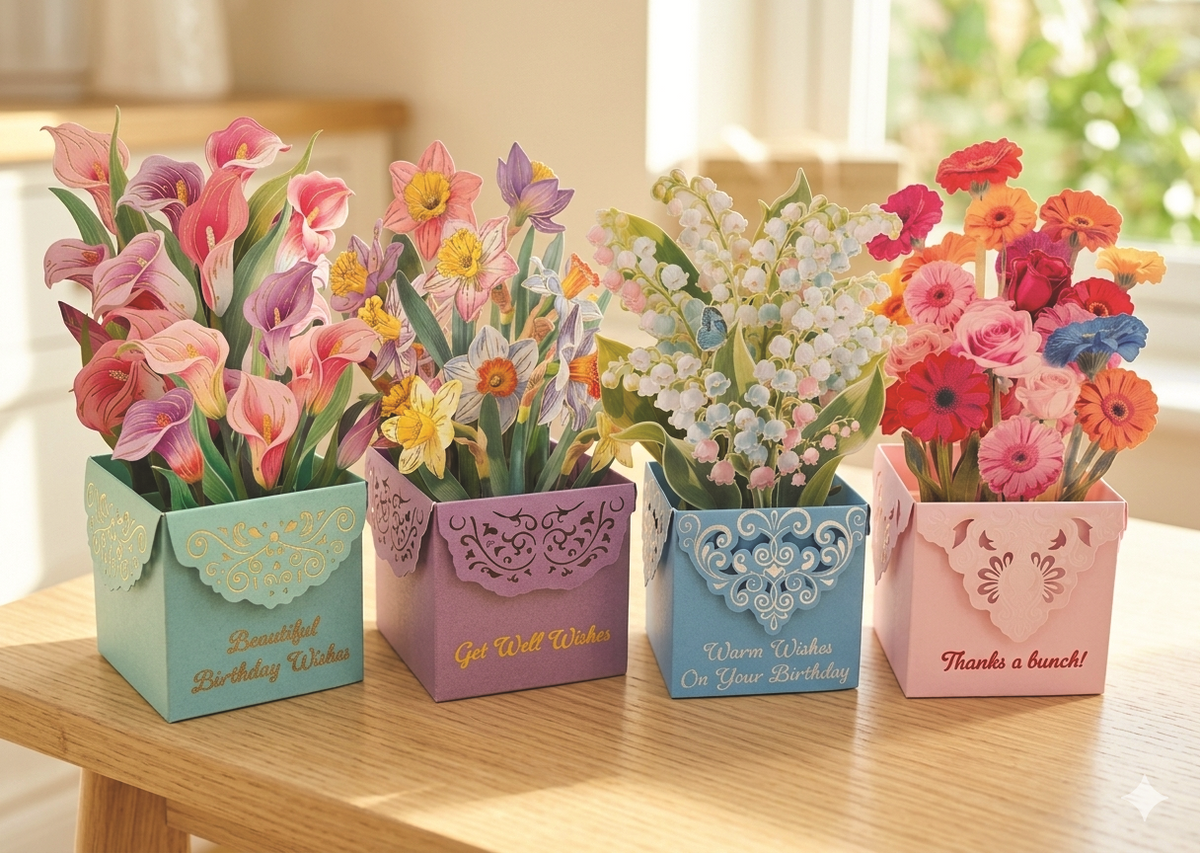 Floral Pop-Up Cards