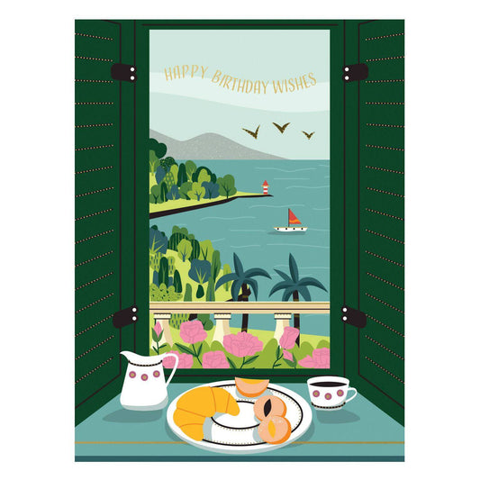 Open window birthday card from Pictura featuring a heartfelt message and decorative design, perfect for celebrating a special day.