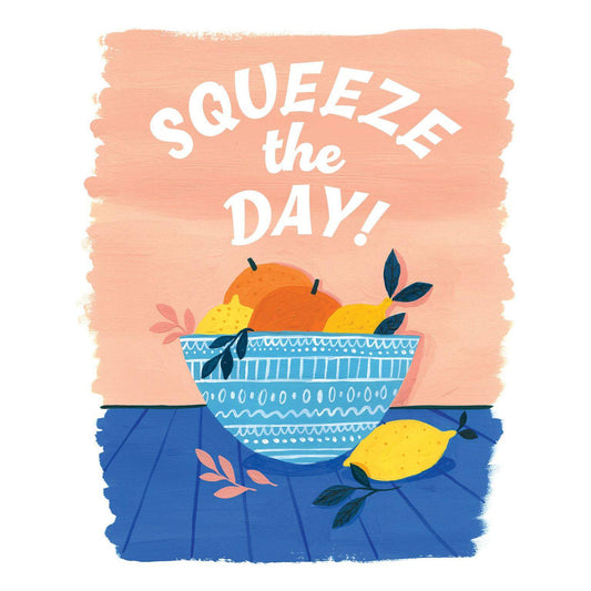 Citrus Bowl birthday card from Pictura with colorful citrus fruit illustrations and festive design, perfect for celebrating someone special.