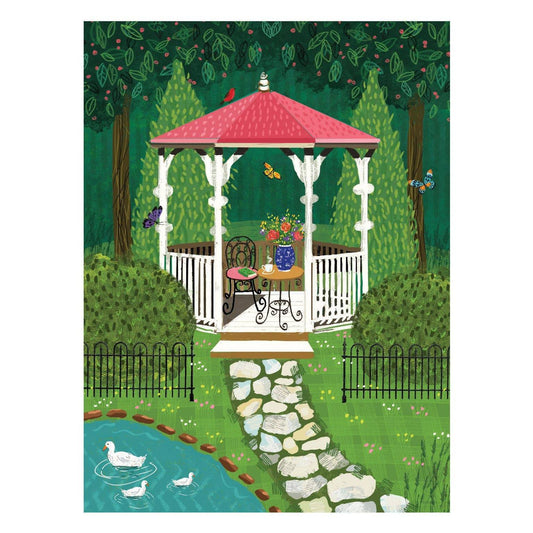 Pictura Gazebo Anniversary Card from Me To You with floral design and heartfelt message, perfect for celebrating special occasions.