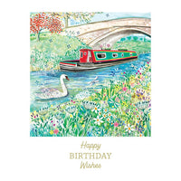 River Boat Birthday Card